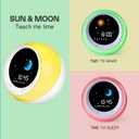 iHoo Toddlers Sleep Training Clock, Kids Alarm Clock with Night Light & Nap Timer, Ok to Wake Clock for 2-9 Years Girls Boys