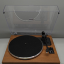 All-in-One Vintage Record Player High Fidelity Belt Drive Turntable for Vinyl Records Built-in 2 Tweeter and 2 Bass Stereo Speakers, Vinyl Player with MM Cartridge, Bluetooth, Aux-in, RCA, Auto Stop (Brown)