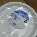 Blue Sky 10 Inch White Plastic Plates - [100 Count] Disposable Plastic Plates, Microwave Safe, Perfect for Birthday Parties, Weddings, Banquets, Picnics, and Everyday Use