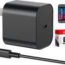 Switch 2 Charger - 60W AC Adapter for Nintendo 2 (2025)/Nintendo1, 5FT Charging Cable, Support 4K TV Dock Mode, Power Supply 20V/3A Fast Cord 3DS & 2DS Games Collection for Nintendo - Original Quality