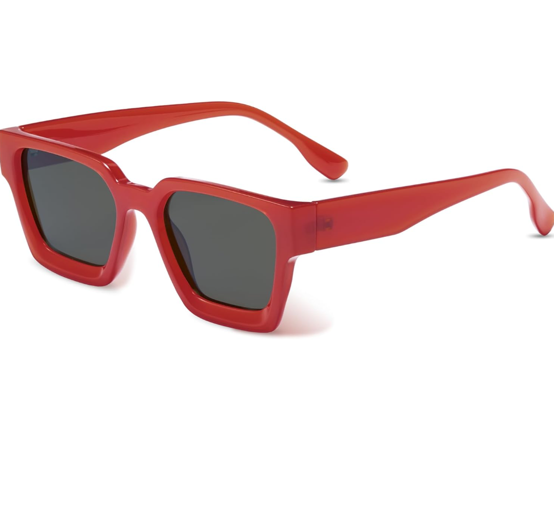 livho Square Polarized Sunglasses Trendy for Women Men Retro Sun Glasses for Women Men 2024 Oversized UV Protection Shades