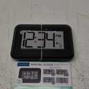 La Crosse Technology W88631 Digital Atomic Black Wall Clock with Temperature (6.25 x 5.25 x 2.50)