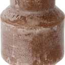 2 Piece Unscented Totem Pillar, Cappuccino Candles, 3" L x 3" W x 6" H, Brown