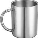 13.5oz / 400ml Double Walled Coffee Mug, Stainless Steel Tea Cups, Travel Camping Mugs