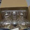 Jensense LED Edison Light Bulbs 8 Watt Dimmable 5000K Daylight White, E26 60 Watt Equivalent, Vintage Bulbs 800lm CRI 90 Clear Glass 6 Pack