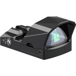 VOTATU PMD504-G Micro Green Dot Sight Compatible with RMR Cut-Multiple Reticle 2 MOA Dot and 62 MOA Circle Shake Awake Reflex Sight with Picatinny Mount Adapter