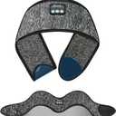 Adjustable Headband Headphones, Sleeping Headphones with Ultra-Thin Speakers, Bluetooth Headband for Side Sleepers, Yoga, Running, Workout, Travel-Grey