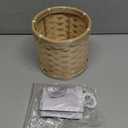 Round Lampshade for Small Lamp Bedside Lamps,Woven Bamboo Lamp Shade Dorm Room Living Room Office Room