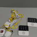 PILSAMAS Wireless Caregiver Call Button System - Dual Hub, Multi-Location Alarm, Dsiplay Caller ID & App Alert, No Monthly Fee, 4 IP65 Panic Buttons, Emergency Alert for Elderly at Home/Nursing Homes