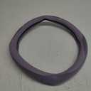 Nappa Leather Purple Steering Wheel Cover, Advanced Microfiber Leather Non-Slip Breathable Fabric, Warm in Winter and Cool in Summer, Universal 15 inch