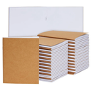 Paper Junkie 48 Pack Small Blank Notebooks for Kids Bulk - Kraft Paper Journals Bulk for Students, Sketching Drawing, Writing (4.3 x 5.6 In Journaling Notebooks)