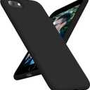 OTOFLY Case for iPhone SE 3/2 (2022/2020 Edition), iPhone 8 and iPhone 7, 4.7-Inch, Silicone Shockproof Slim Thin Cover (Black)