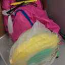 Inflatable Bounce House,Pink Indoor Bounce House with Ball Pit,Blow Up Jumping Bouncy House with Slide,Basketball Hoop, Storage Bag,Indoor Outdoor Backyard Party