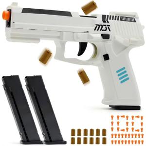 Toy Gun Pistol, Automatic Shell Ejection Toy Gun, Automatic Reloading Rebound Pistols for Shooting Game Educational Toys Gifts for Kids Boys Girls