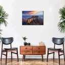 Mountain Wall Art Grand Canyon National Park Poster Nature Sunset Arizona Landscape Wall Decor Western Desert Scenery Painting Southwest Artwork for Living Room Bedroom Office Home Decoration 16x24"