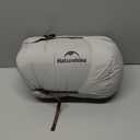 Naturehike Ultralight Down Sleeping Bag, 650FP Backpacking Sleeping Bag for Adults, 42 Waterproof Sleeping Bags for Camping, Hiking, Traveling with Compression Sack (Large, Gray-650FP-Duck)