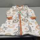 Yoofoss Baby Sleep Sack with Sleeves Wearable Blanket Baby Organic Cotton 2-Way Zipper Sleeping Sack, Soft Breathable Durable (18-24 Months, Brown Giraffe)