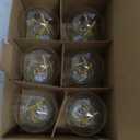 6-Pack Dimmable E26 LED Edison Bulbs 60 Watt Equivalent, 6W A15 2700K Warm White 600LM Vintage LED Light Bulbs for Ceiling Fan, Appliance, Filament Clear Refrigerator Light Bulbs