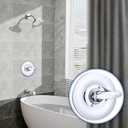 Shower Faucet Handle Trim Kit for Delta Tub and Shower Faucets, Shower Replacement Kit Compatible with Delta Shower Trim Kit, Single-Handle Valve Tub Shower Trim Kit (Chrome)