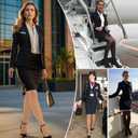 MANZI 2 Pairs Compression Pantyhose for Women Shaping Black Tights 10-15mmHg Support 50D Opaque Stockings (Black, XL)