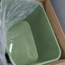Extra Large Litter Box with High Sides 25.27" Lx17.83 Wx13.11 H,Anti-Splashing,Tool-Free Assembly,Multi Kitty Cat Litter Box,Jumbo (Green)