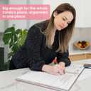 2026 Planner 8.5" x 11", Weekly and Monthly Calendar Planner Book, January 2026 - December 2026, Hardcover Spiral Planner with Monthly Tabs, Notes Pages, Perfect for Women & Men, A4 - Pink