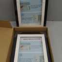 PECULA 2 Packs Kids Art Frame, 8.5x11 Front Opening Kids Artwork Frames Changeable, Holds 100 Drawings Artwork Frames for Kids Art, 3D Picture, Craft Storage, Hanging Wall Decor(Black)