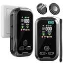 2 Packs, Plugin Carbon Monoxide Detector, 5in1, with HD Display, 3Icons, for Gas, CO, Smoke, Display Temperature, Humidity, 100dB Alarm,Builtin Battery for Portable Use, Display Power Level,Black