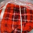 MAXEVE Heated Electric Blanket, 50"x60" Faux Fur Fast Heating Throw Blankets with 8 Heating Levels & 8 Hours Auto Off with Over-Heat Protection & ETL Certified, Plaid Red