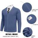 COOFANDY Men's Cardigan Sweaters with Button Lightweight Casual V Neck Long Sleeve Pockets Knitted Sweater 2XL