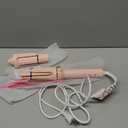 Auto Hair Curler, 3-in-1 Automatic Curling Iron & Brush Set, 1" & 1.25" Interchangeable Rotating Barrels, Anti-Scald & Anti-Tangle Wand for Hair Styling, Auto Shut-Off, Dual Voltage, Pink