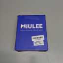 MIULEE Navy Blue Sheer Curtains 84 Inches Long, 4 Panels Set, Light Filtering Rod Pocket Voile Drapes Window Treatments, Semi Transparent Airy Fabric for Bedroom and Living Room, 42 x 84 Inches