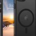 GUAGUA for iPhone SE 2022/2020 Case, Magnetic Phone Case for iPhone 6/6S/7/8, Compatible with MagSafe Translucent Matte Skin Feeling Shockproof Case iPhone SE 3rd/2nd 4.7'' for Men Women Gift, Black