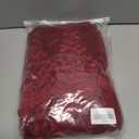 Women's Off The Shoulder Embroidered Lace Maxi Wedding Dress Boho Wedding Guest Formal Party Maternity Photoshoot Dresses (Red, XXL)