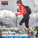 R CORD Womens Waterproof Hiking Boots Ankle Hiking Boots for Women Durable Hiking Shoes for Outdoors Black Size 7