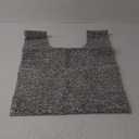 Yimobra Bathroom Rugs Mat, Extra Soft Comfortable Bath Rugs, Non-Slip, Water Absorbent and Thick Bathroom Floor Mats, Machine Washine, Shaggy Rugs for Shower Bathtubs, 24" x 20", Grey&White