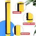 Yahenda 6 Pcs Expandable Blueprint Tubes Bulk Expand from 24" to 40" Poster Tube with Strap Storage Tubes with Cap Portable Round Carrying Case for Documents Blueprints Drawings Art(Neutral Color)