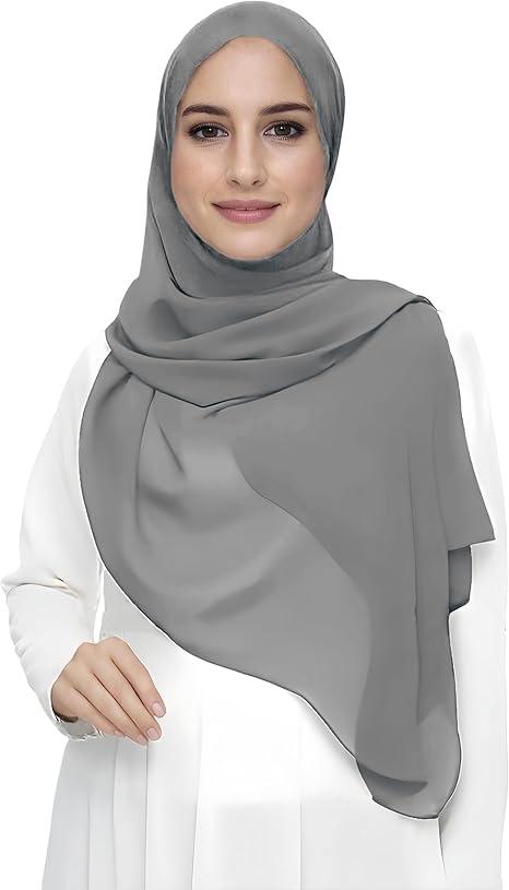 Women's Hijab Women Muslim Scarf Shawls Solid Headscarf Wraps Big Size Turban