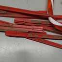 Christmas Solar Candy Cane Pathway Lights, 24PCS 240LED Christmas Light Outdoor Decorations with Red Bow Waterproof, 8 Modes Timer Remote Walkway Garden Lights for Xmas Home Yard Lawn Patio Decor