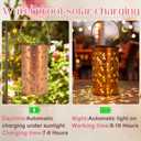 DIBIEECN Mothers Day Gifts for Mom, Birthday Gifts Grandma Ladies Solar Lanterns Outdoor Hanging Hollowed-Out Metal Waterproof LED Garden Decor Outside for Patio Yard Porch, Dragonfly, 1 Pack