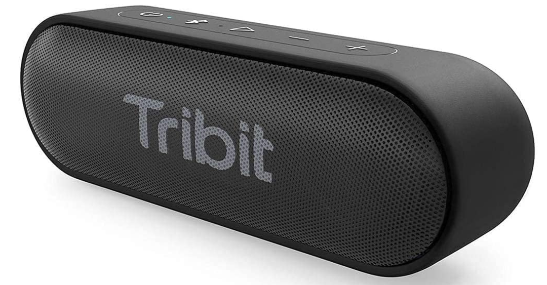Tribit XSound Go Bluetooth Speaker, 16W Portable Wireless Speaker with Loud Sound, 24H Playtime, IPX7 Waterproof, Custom EQ, XBass, BT5.3, TWS Pairing, TypeC, Outdoor/Home/Travel/Beach/Shower (Black)