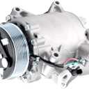 A/C Compressor Fit for Honda CRV 07-14, Civic 12-14, Acura RDX 07-12 2.3L 2.4L CO 4920 Automotive Replacement AC Compressor with Clutch 38810 RZ01, 38900R5AA02