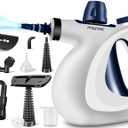 Handheld Pressurized Steam Cleaner with 11-Piece Accessory Set, Multi-Surface Steamer for Cleaning, All Natural Steam Cleaner for Home, Upholstery, Car, Floor, Kitchen and More