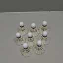 KEVENZ Goose Feather Badminton Shuttlecocks with Great Stability and Durability, High Speed Badminton Birdies,Pack of 8, White