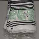 Urban Villa Kitchen Towels 100% Cotton Dish Towels for Kitchen (Set of 6)20”x30” Dish Cloths Highly Absorbent Kitchen Linen Set with Hanging Loop Perfect for Drying Dishes Cleaning Towels-Black White