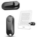 Remote Control Page Turner for Kindle Paperwhite Oasis Kobo eReaders, Camera Camcorder Remote Controls, Page Turner Clicker for ipad Tablets Reading Novels with Wrist Strap Storage Bag