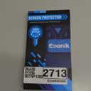 Esanik [2+2 Pack for iPhone 16 Tempered Glass Screen Protector & Camera Lens Cover - Military-Grade 9H Hardness, HD Clear, Anti-Scratch, Flawless Fit Tray