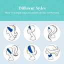 Headbands for Women Non Slip Elastic Sweat Hairbands Soft Fabric Hair Bands Workout Yoga Running Sport Thin Hair Wrap Hair Accessories 8 Pack White One Size