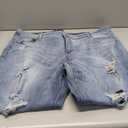 luvamia Womens Capri Jeans for Women High Waisted Skinny Ripped Jean Denim Pants, size 3XL