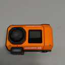 8K Underwater Digital Camera - MaxMango 70MP 33FT Waterproof Camera with 64G Card - Underwater Camera for Snorkeling Floatable Dual-Screen Selfie 2500mAh Battery Point and Shoot Digital (Orange)